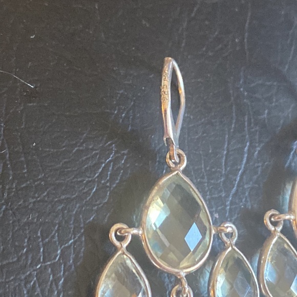 Peridot Gem Stone Chandelier Earrings - Picture 3 of 5